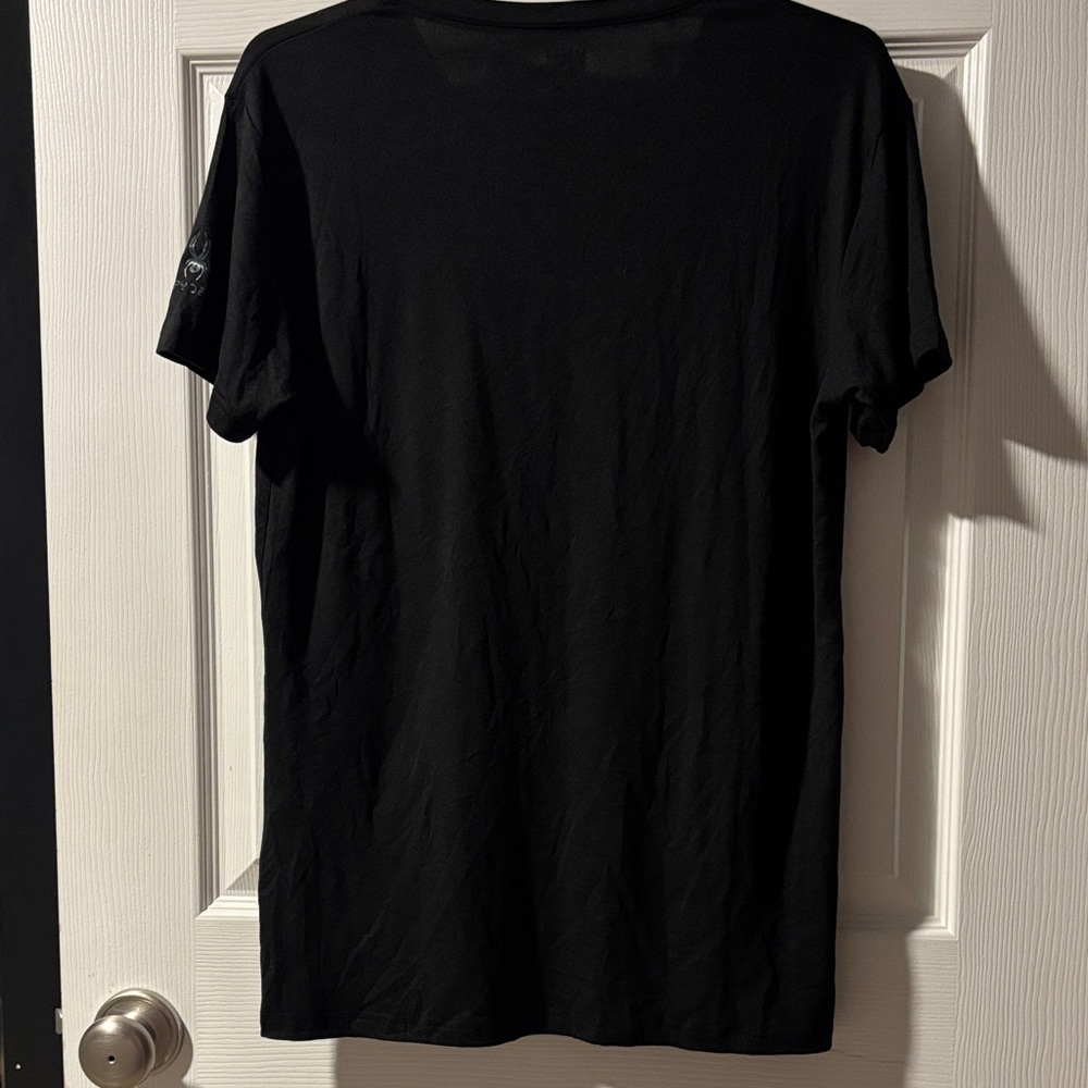 Spyder Men's Black Short Sleeve V-Neck Tee - Picture 5 of 5